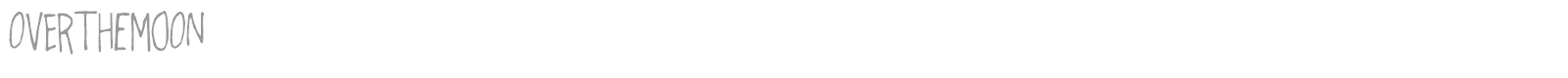 Over the Moon font preview